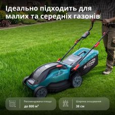 Газонокосарка мережева Konner&Sohnen KS 38LM16-BL 1600Вт 38см 40л 25-75мм 16.5кг