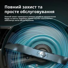Газонокосарка бензинова Konner&Sohnen KS 56LMG-SP 4.4кВт 56см 65л 25-75мм ручний стартер 35.4кг