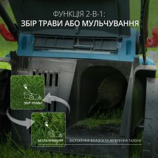 Набір із двох акумуляторних інструментів Konner&Sohnen KS 33LM-BCT20V-SET 20В газонокосарка KS 33LM-20V та тример садовий KS BCT-20V акб 1х4А·год ЗП 17.3кг