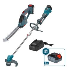 Набор из двух аккумуляторных инструментов Konner&Sohnen KS SHT-BCT-SET 20В ножницы для травы KS SHT-20V и триммер садовый KS BCT-20V акб 1х4А·час ЗП 8.1кг
