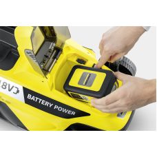 Набор газонокосилки и триммер садовый аккумуляторные Karcher LMO 18-33+LTR 18-25+Starter kit 18В 1х2.5А·час 33см 35-65мм 35л