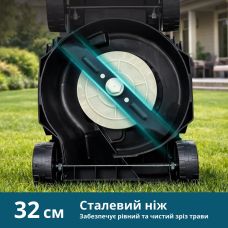 Газонокосилка сетевая Konner&Sohnen KS 32LM12-BL 1200Вт 32см 30л 25-65мм 12кг