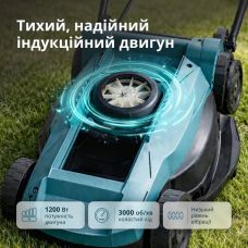 Газонокосилка сетевая Konner&Sohnen KS 32LM12-BL 1200Вт 32см 30л 25-65мм 12кг