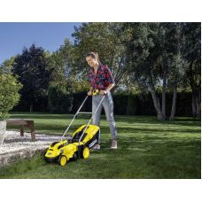 Набор газонокосилки и триммер садовый аккумуляторные Karcher LMO 18-33+LTR 18-25+Starter kit 18В 1х2.5А·час 33см 35-65мм 35л