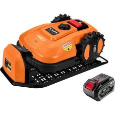Газонокосарка-робот акумуляторна Neo Tools Energy+ 18В 1х6.0А·год 20-60мм 67дБ 600м2 3100об/хв кабель 100м IPX5 6.94кг