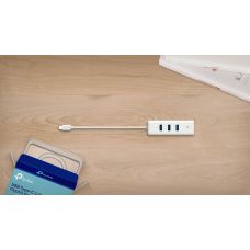 Мережевий адаптер TP-LINK UE330С 1xGE, 3xUSB3.0, USB-С