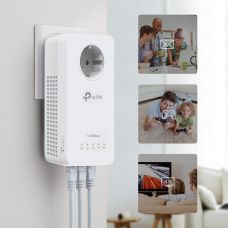 Комплект адаптеров Powerline TP-LINK TL-WPA8631PKIT AV1300, AC1200, (TL-WPA8631P 1шт, TL-PA8010P 1шт), Розетка