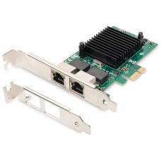 Сетевая карта DIGITUS Gigabit 2хRJ45, PCI Express Сетевая карта DIGITUS Gigabit 2хRJ45, PCI Express