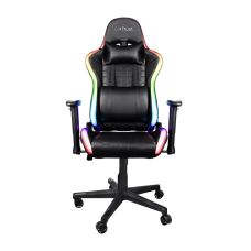 Крісло Trust GXT 716 Rizza, ПУ шкіра, 3D-Armrests, RGB, чорний