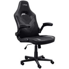 Кресло Trust GXT703 Riye, ПУ кожа, Foldable Armrests, черный