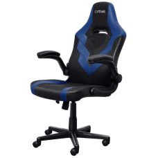 Кресло Trust GXT703B Riye, ПУ кожа, Foldable Armrests, синий