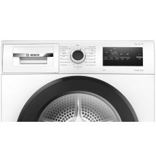 Сушильная машина Bosch тепловой насос, 8кг, A++, 61см, дисплей, белый