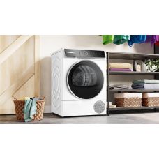 Сушильная машина Bosch тепловой насос, 9кг, A+++, 61см, дисплей, белый