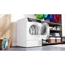 Сушильная машина Bosch тепловой насос, 9кг, A+++, 61см, дисплей, белый