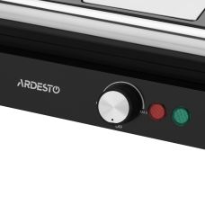 Гриль ARDESTO прижимной 1800Вт, раскрытие на 180°, черно-серебристый