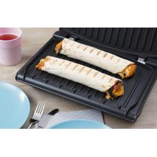 Гриль Russell Hobbs прижимной Family SteelGrill 1650Вт, темп. режимов-1, металл, красно-черный
