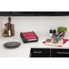 Гриль Russell Hobbs прижимной Compact Steel 1200Вт, темп. режимов-1, металл, красно-черный