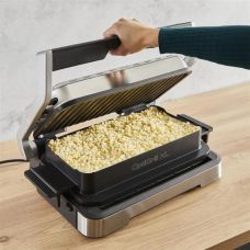 Гриль Tefal прижимной OptiGrill 4in1 XL 2200Вт, темп. режимов-4, съемные пластины, форма для выпечки, металл