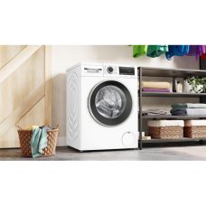 Стиральная машина Bosch фронтальная, 8кг, 1400, A, 59см, дисплей, белый