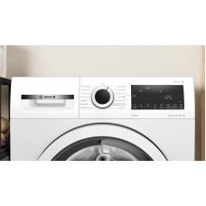 Стирально-сушильная машина Bosch фронтальная, 8(5)кг, 1400, E, 59см, дисплей, белый