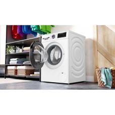 Стиральная машина Bosch фронтальная, 8кг, 1400, A, 59см, дисплей, белый