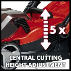Газонокосарка акумуляторна Einhell PXC GE-CM 36/34-1 Li 36В(18+18) 33см 30л 20-65мм 11.9кг без АКБ та ЗП