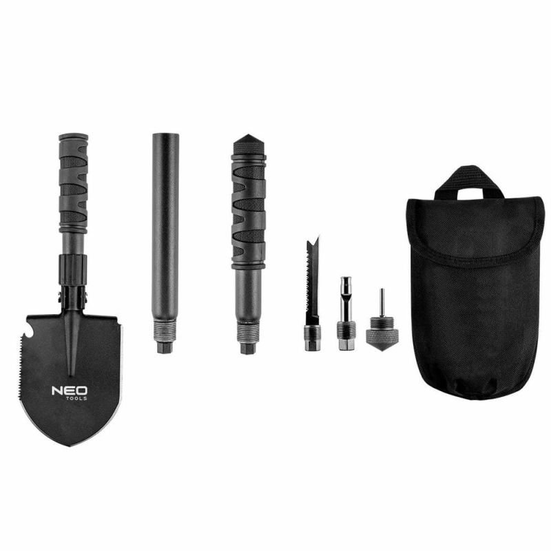 Лопата складная саперная 8в1, 63см, 0.92кг + чехол Neo Tools 63-122