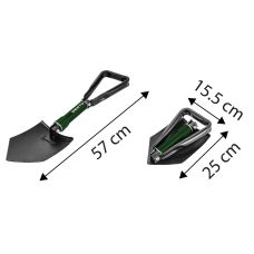 Лопата складная Verto, 58см, 0.96кг