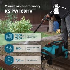 Мойка высокого давления Konner&Sohnen KS 1800-2200Вт 70-160бар 336л/ч шланг 8м 10кг