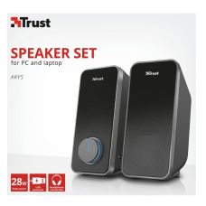 Акустическая система Trust Arys 2.0, 14Вт, USB/AUX, черный