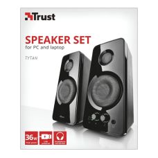 Акустическая система Trust Tytan 2.0, 18Вт, USB/AUX, черный