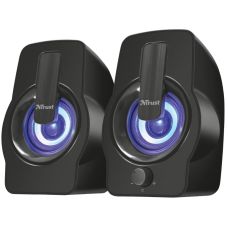 Акустическая система Trust Gemi 2.0, USB/AUX, RGB, черный