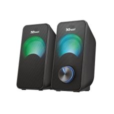Акустическая система Trust Arys 2.0, 14Вт, USB/AUX, RGB, черный