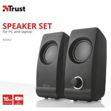 Акустическая система Trust Remo 2.0, USB/AUX, черный