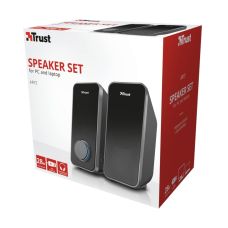 Акустическая система Trust Arys 2.0, 14Вт, USB/AUX, черный