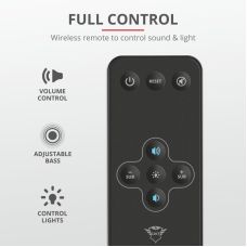 Акустическая система Trust GXT 629 Tytan 2.1, 60Вт, AUX, RGB, черный