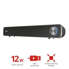 Акустическая система Trust Arys Саундбар, USB/AUX, черный