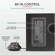 Акустическая система (Колонки) Trust 2.1 GXT 38 Tytan Ultimate Bass Speaker Set BLACK