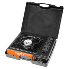 Плитка газова портативна Neo Tools, 2.1кВт, п’єзорозпал, 150г/год, кейс