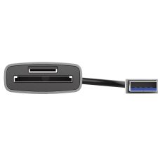 Кардидер Trust Dalyx USB-A 3.2 > SD/microSD, Алюминий, 0.08м, Серый