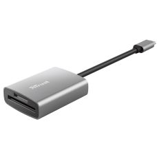 Кардрідер Trust Dalyx USB-С > SD/microSD, Алюміній, 0.08м, Сірий