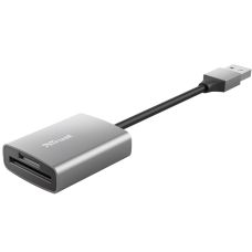 Кардидер Trust Dalyx USB-A 3.2 > SD/microSD, Алюминий, 0.08м, Серый