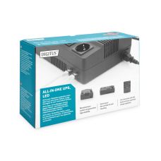 Джерело безперебійного живлення DIGITUS 600VA/360W, LED, RJ45, USB, 4xSchuko+3xC13