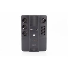 Джерело безперебійного живлення DIGITUS 600VA/360W, LED, RJ45, USB, 4xSchuko+3xC13