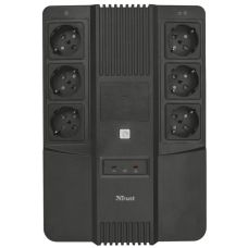 Джерело безперебійного живлення Trust Maxxon 800VA UPS with 6 standard wall power outlets BLACK