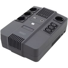 Источник бесперебойного питания DIGITUS 800VA/480W, LED, RJ45, USB, 4xSchuko+3xC13