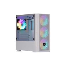 Корпус 2E GAMING Calleo GB700W без БП, 2xUSB3.0, 1xUSB2.0, 4x120мм ARGB, VGA 320мм, LCS ready, контроллер с пультом, TG Side Window, mATX, белый