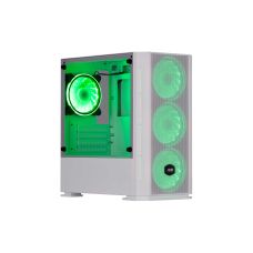 Корпус 2E GAMING Calleo GB700W без БП, 2xUSB3.0, 1xUSB2.0, 4x120мм ARGB, VGA 320мм, LCS ready, контроллер с пультом, TG Side Window, mATX, белый