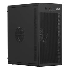 Корпус 2E Credo V285B без БП, 1xUSB3.0, 1х USB 2.0, 1xUSB Type-C, 1x120мм, VGA 300мм, mATX, черный