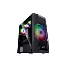 Корпус 2E GAMING Turbo G2057B без БП 2xUSB3.0, 1xUSB2.0, 1x200мм, ARGB, 3x120мм ARGB, VGA 345мм, LCS ready, HUB, TG Side Panel, ATX, черный